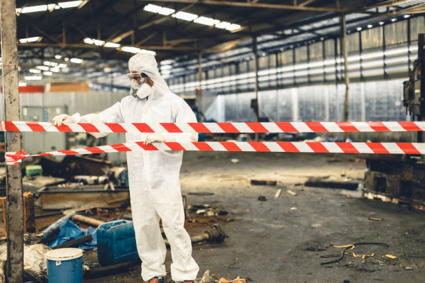 Professional Drug Lab Cleanup technician working in Muir, MI